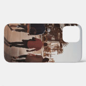 Drie personen die bij palmbomen lopen Case-Mate iPhone case (Achterkant (horizontaal))