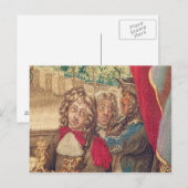 Drie personen vanaf de maand januari briefkaart (Voorkant / Achterkant)