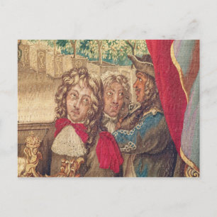 Drie personen vanaf de maand januari briefkaart