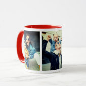 Drie persoonlijke foto's mok (Voorkant links)