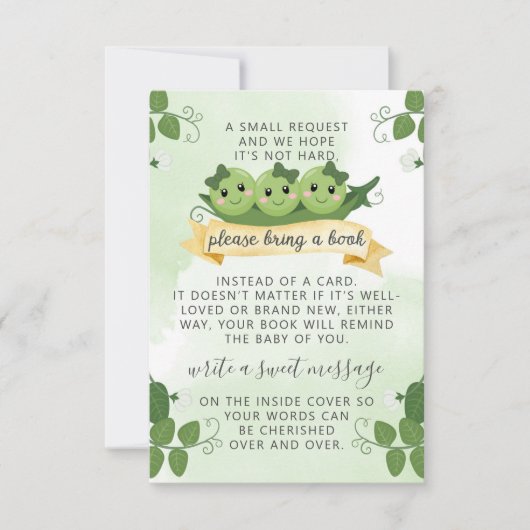 Drie Peul-boeken voor Baby aanvragen Kaart invoege (Voorkant)