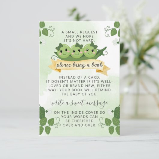 Drie Peul-boeken voor Baby aanvragen Kaart invoege (Staand voorkant)