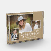 Drie Photo Kraft Script Afstuderen Photo Block Fotoblokken (Links)