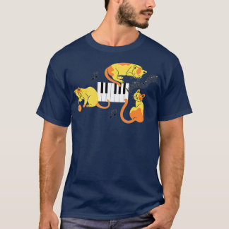 Drie pianolkatten t-shirt