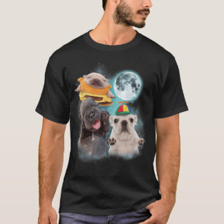 Drie Pibble Maan Grappige Pibble Meme voor Mannen  T-shirt