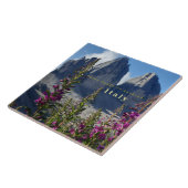 Drie Pieken van Lavaredo Wildflower Italië Tegeltje (Zijkant)