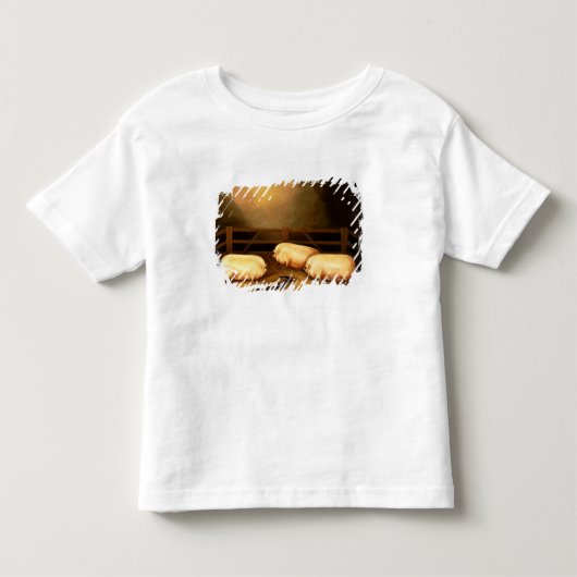 Drie Pigs buiten een Sty Kinder Shirts (Voorkant)