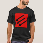 Drie Pijlen IJzeren Front Anti-Fascistisch T-shirt (Voorkant)
