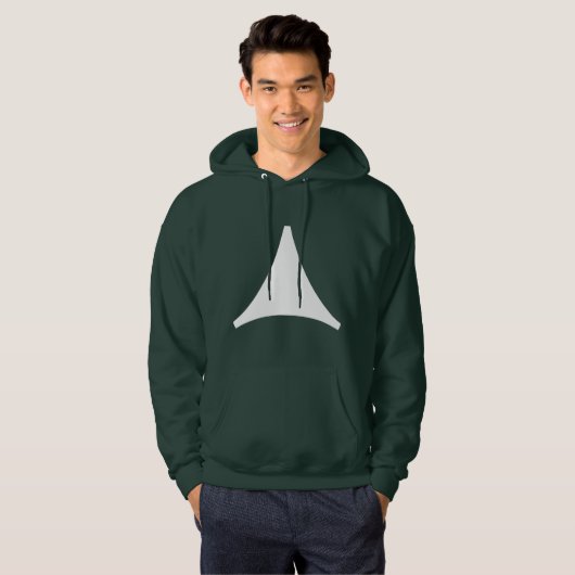 Drie pijlen met zijpijlen hoodie (Voorkant volledig)