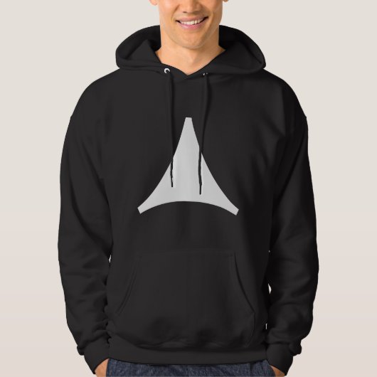 Drie pijlen met zijpijlen hoodie (Voorkant)