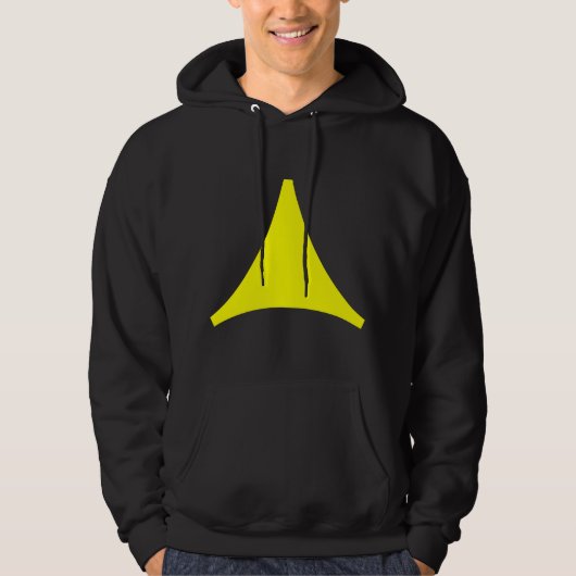 Drie pijlen met zijpijlen hoodie (Voorkant)