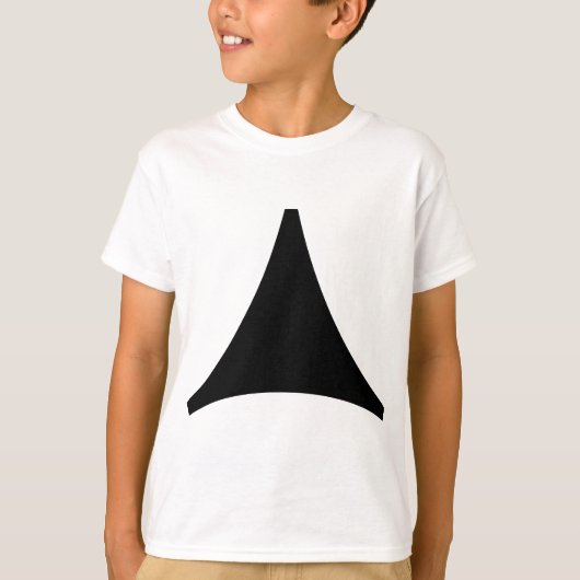 Drie pijlen met zijpijlen t-shirt (Voorkant)