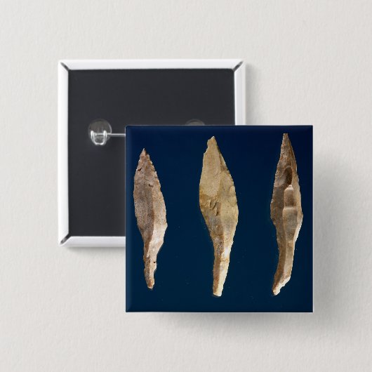 Drie pijlkoppen vierkante button 5,1 cm (Voorkant /achterkant)