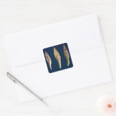 Drie pijlkoppen vierkante sticker (Envelop)