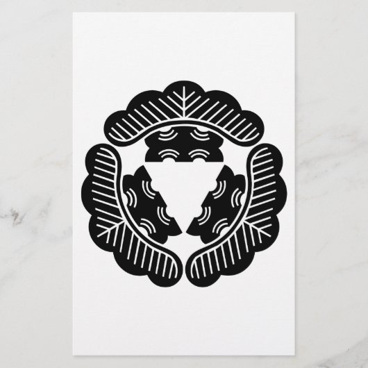 Drie pijnbomen briefpapier (Voorkant)
