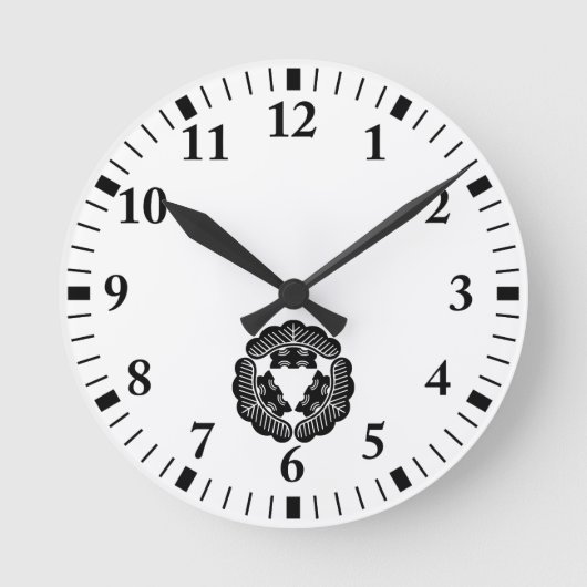 Drie pijnbomen ronde klok (Voorkant)