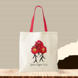 Drie pioenen tote bag