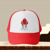 Drie pioenen trucker pet