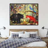 “Drie plannen voor één ei” Canvas Afdruk (Insitu (Slaapkamer))