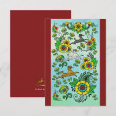 Drie poedels vangen frisbees Kaart (Voorkant / Achterkant)