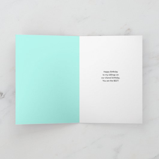 Drie Polyorchis Jellyfish Triplet tot Sibs Birthda Kaart (Binnen)