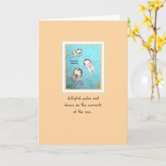 Drie Polyorchis kwal Jubileum Kaart (Gele Bloem)