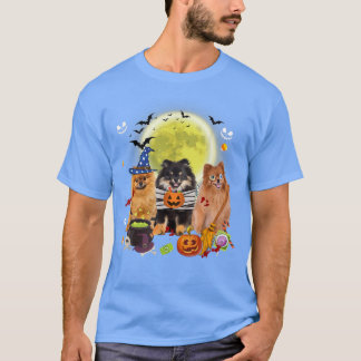 Drie Pommeren Hogs-heks Scary Mummy Halloween T-shirt