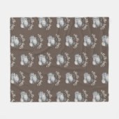 Drie pompoen Hallo Herfst Fleece Deken (Voorkant (Horizontaal))