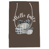 Drie pompoen Hallo Herfst Medium Cadeauzakje (Voorkant)