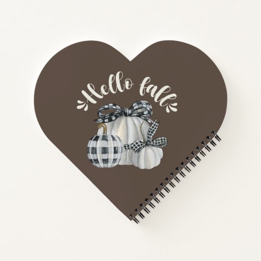 Drie pompoen Hallo Herfst Notitieboek (Achterkant)