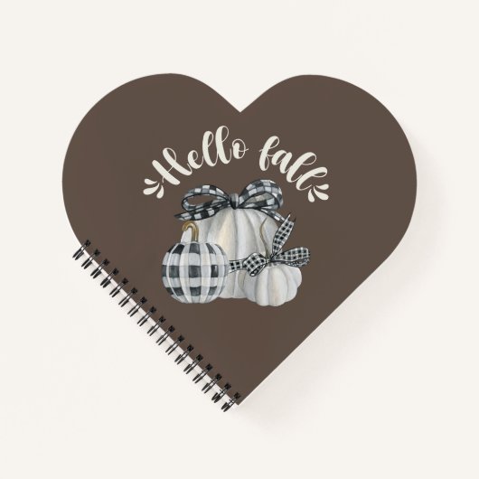 Drie pompoen Hallo Herfst Notitieboek (Voorkant)