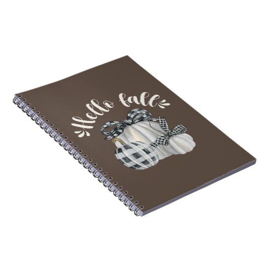 Drie pompoen Hallo Herfst Notitieboek (Rechterzijde)