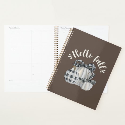 Drie pompoen Hallo Herfst Planner (Display)