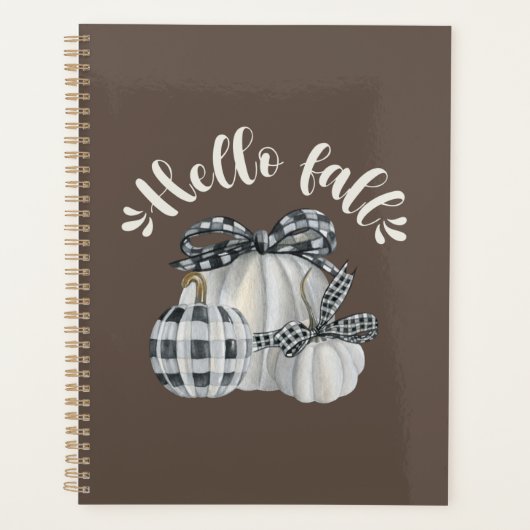 Drie pompoen Hallo Herfst Planner (Voorkant)