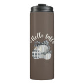 Drie pompoen Hallo Herfst Thermosbeker (Voorkant)