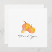 Drie pompoenen Dank je wel Bedankkaart (Voorkant / Achterkant)