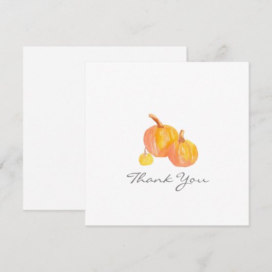 Drie pompoenen Dank je wel Bedankkaart (Voorkant / Achterkant)