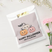 Drie pompoenen en een Bat Happy Halloween Bedankzakje (Gezegeld)