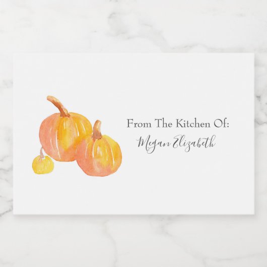 Drie Pompoenen Etiket (Enkel label)