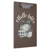 Drie pompoenen Hallo Herfst Klembord (Rechts)