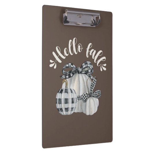 Drie pompoenen Hallo Herfst Klembord (Rechts)