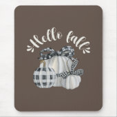 Drie pompoenen Hallo Herfst Muismat (Voorkant)