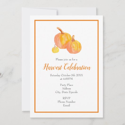 "Drie pompoenen" Kaart (Voorkant)