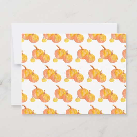 "Drie pompoenen" Kaart (Achterkant)