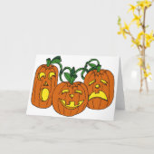 Drie pompoenen kaart (Gele Bloem)