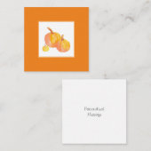 Drie pompoenen notitiekaartje (Voorkant / Achterkant)