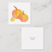 Drie Pompoenen Notitiekaartje (Voorkant / Achterkant)