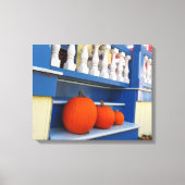 Drie pompoenen op een Stap - Martha's wijntuin Canvas Afdruk (Voorkant)