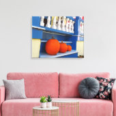 Drie pompoenen op een Stap - Martha's wijntuin Canvas Afdruk (Insitu (Woonkamer))