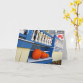 Drie pompoenen op een Stap - Martha's wijntuin Kaart (Gele Bloem)